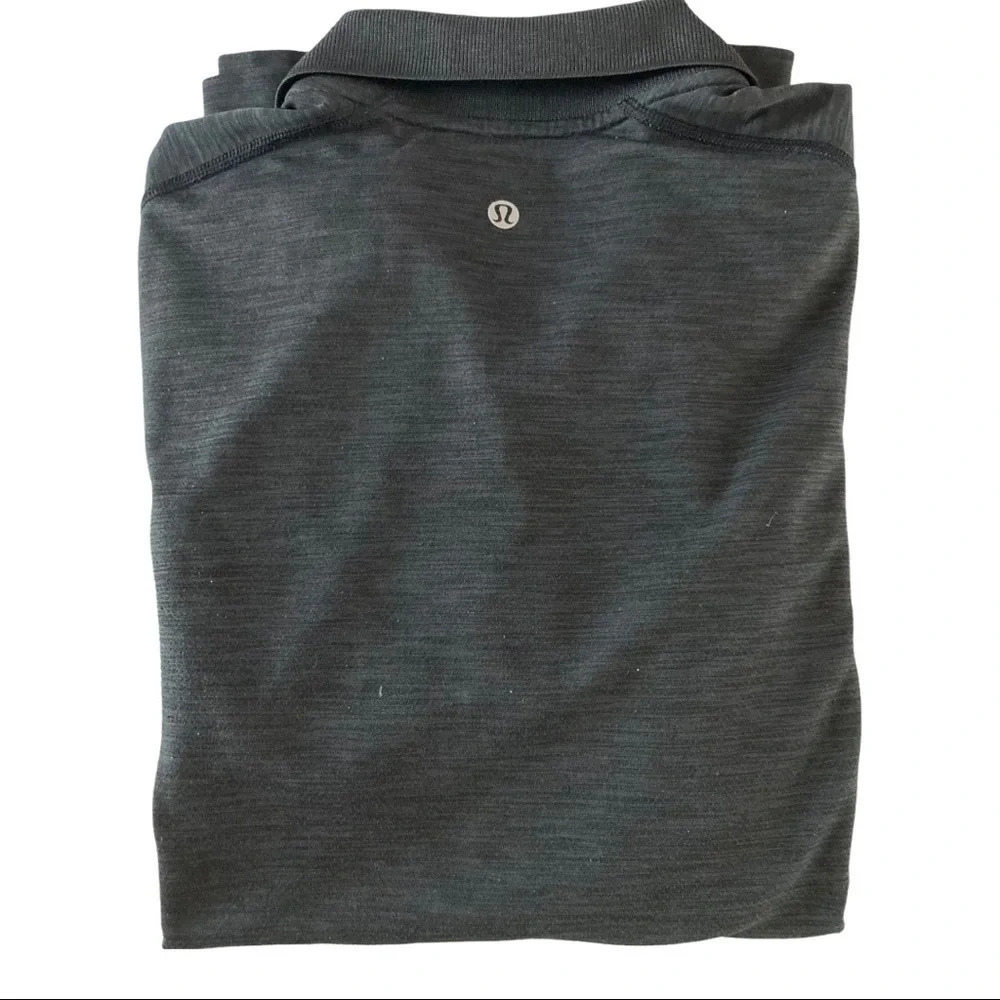 Lululemon Heathered Black Performance Shirt